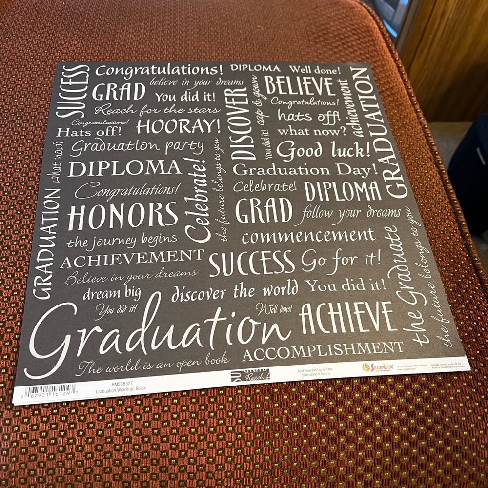 Graduation Assorted Scrapbook Paper - Picture 3 of 14